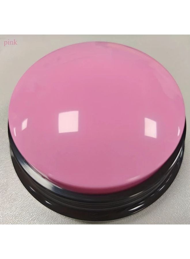 Pink Dog Button Recorder Voice Playback 30 Second Audio Capture Portable Training - Image 1