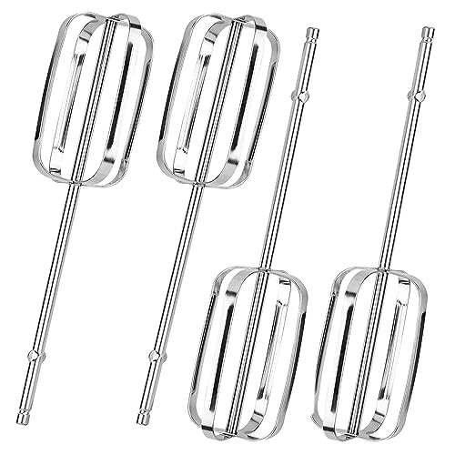 Hasanbar 4 Pack Hand Mixer Beaters, Compatible with Hamilton Beach Mixer 62692 62695V 64699 62682RZ, Beater Replacement Fit Beach Blender Parts, Hand Mixer Blades Attatchment - Effortless Blending & Whipping - Image 1