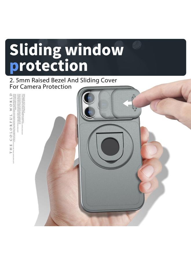 S-TOP Case For iPhone 12 Pro Camshield MagSafe Ring Holder Armor Phone Case - Image 5