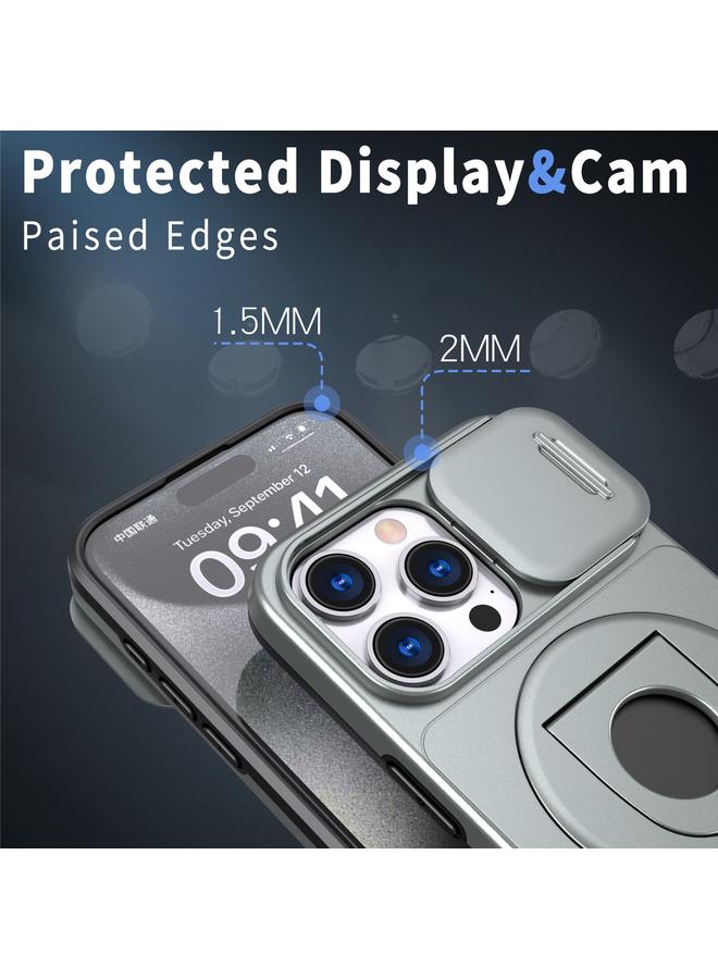 S-TOP Case For iPhone 12 Pro Camshield MagSafe Ring Holder Armor Phone Case - Image 4