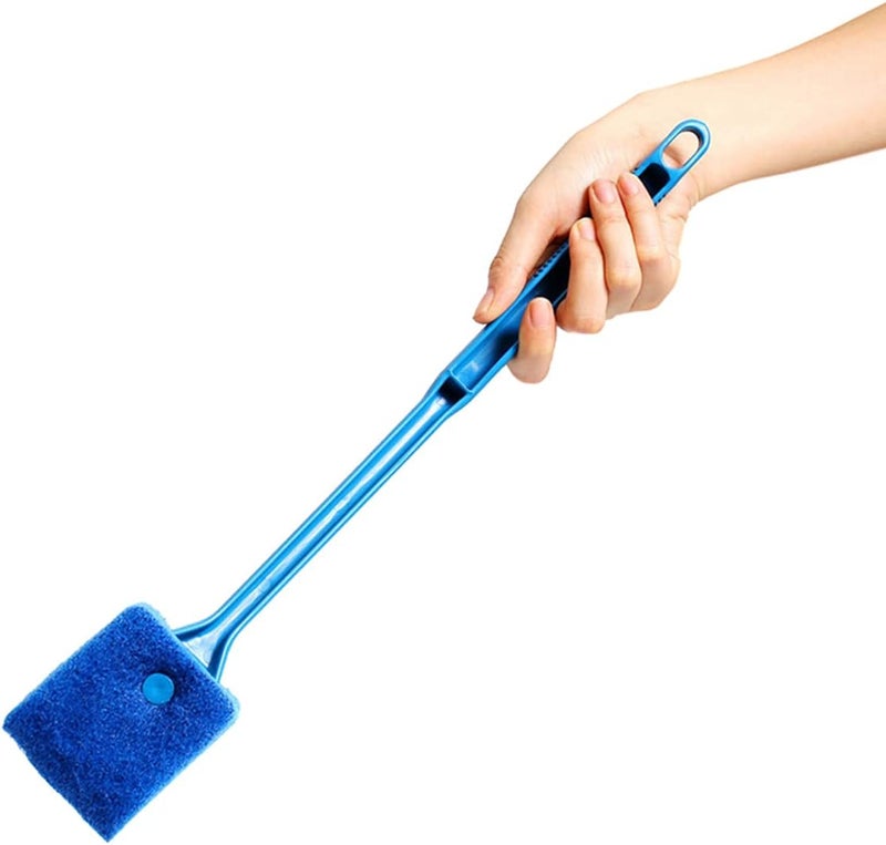Yamibobo 2Pcs/Set Aquarium Algae Cleaner Double Sided Sponge Brush, Long Handle Fish Tank Glass Cleaner for Aquarium Cleaning Tools - Image 4