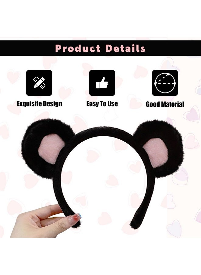 AEGYPIUS Headband, Cute Bear Ears Design For Children And Adults, For Cosplay, Parties And More, One Size Fits All, Black  - Image 3