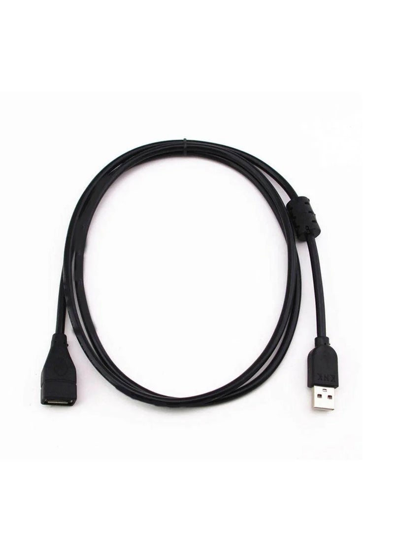 بيوينتي USB 2.0 Extension Cable, USB-A Male TO USB-A Female, Transfer Compatible with Webcam, Phone, USB hub, Mouse, Keyboard, Hard Drive, Headset, Flash Drive, TV 3M - Image 1