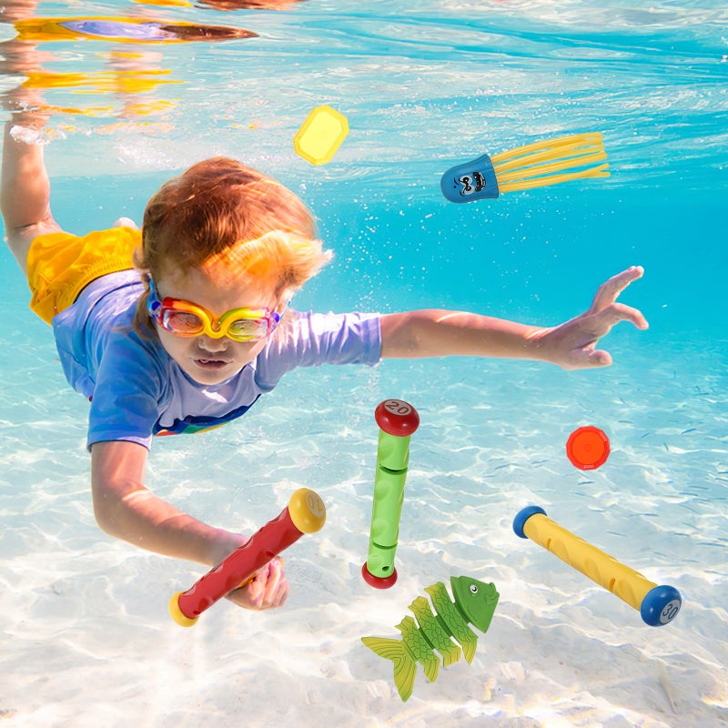 21pcs Children Swimming Diving Toys Swimming Pool Supply Underwater Sinking Toy - Image 4