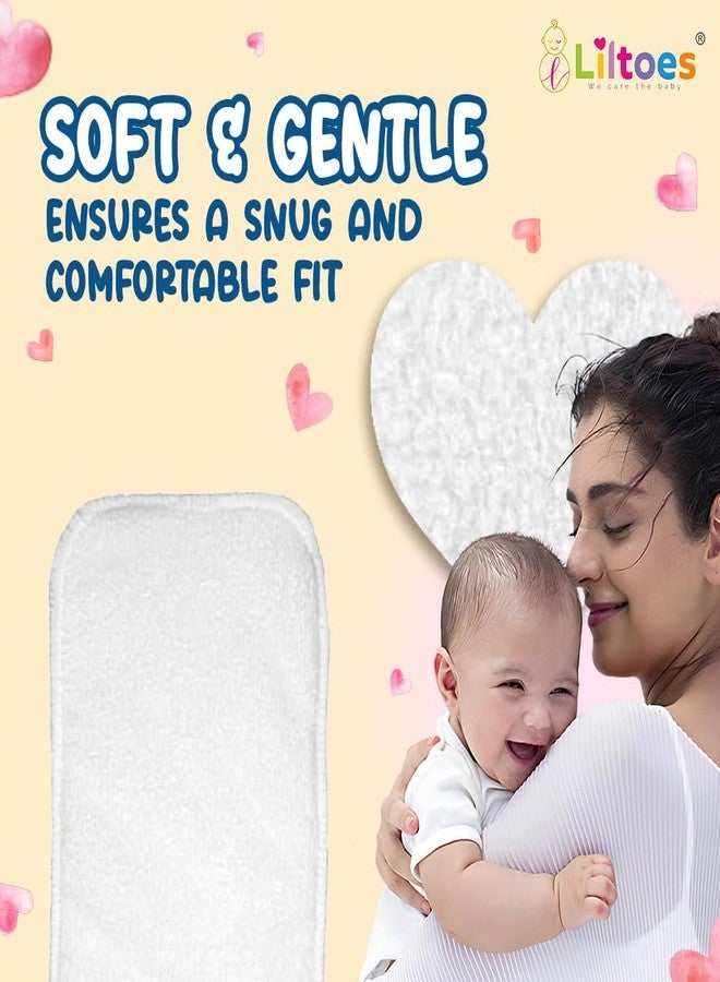 LILTOES SmartDry 5-Layer Booster Pads for Cloth Diaper | High Absorbent 5 Layer Washable and Reusable | Wet Free Booster Inserts | The Ultimate Baby Cloth Diaper Soaker Inserts Pack Of 6 - Image 4