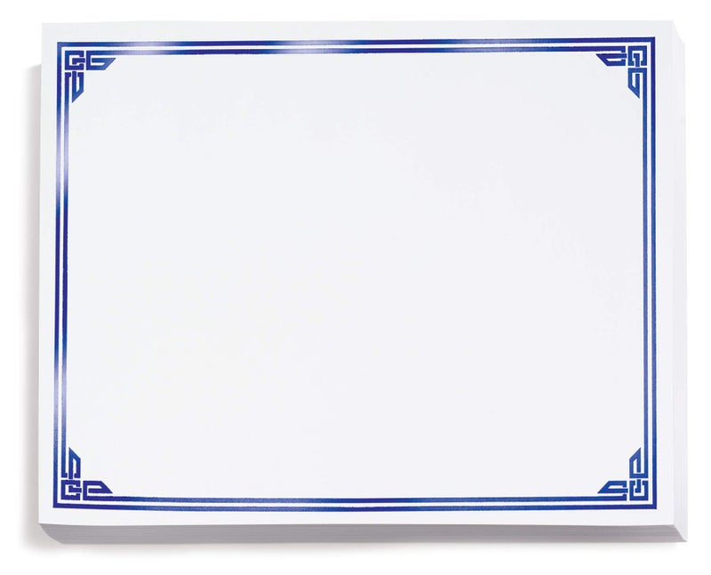 PaperDirect Blue on White Classic Specialty Certificates 8 x11 Foil Accents 50 Count Certificates And Awards Paper For School Work Diplomas Award Certificates