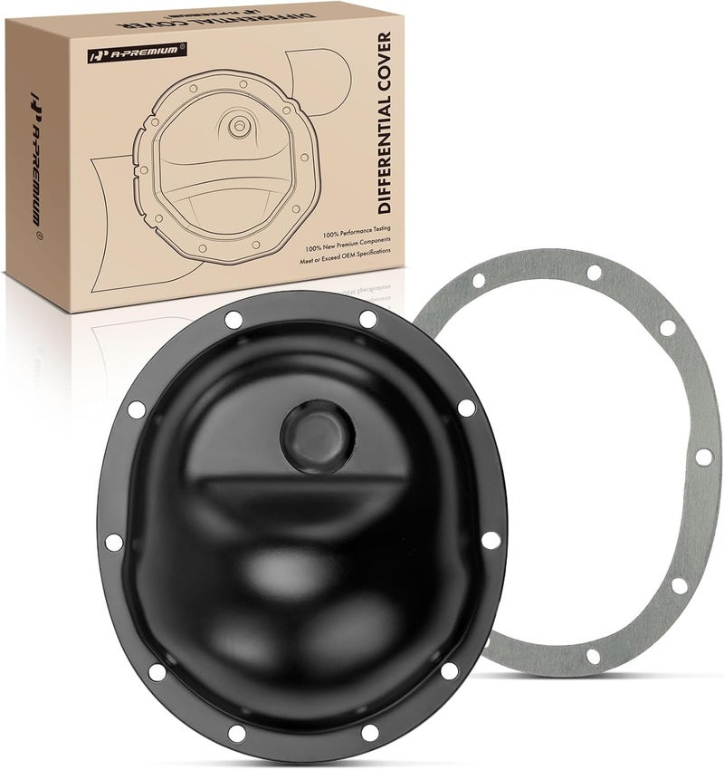 A-Premium Rear Differential Cover with Gasket & Drain Plug Compatible with Jeep Grand Cherokee 1999-2004 Cherokee 2001 Wrangler 2002-2006 with Dana 35 Axle - Image 1