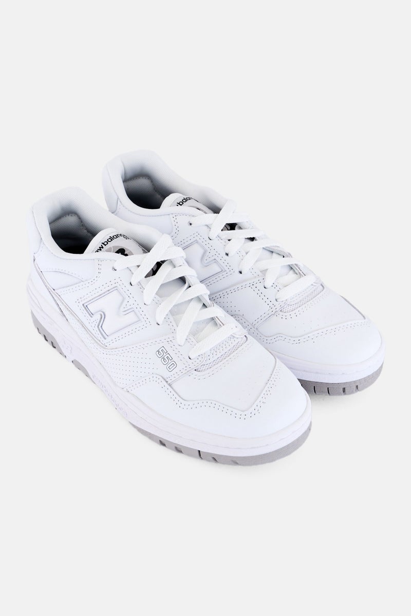 New Balance Men BB550PB1 Lace Up Outdoor Shoes, White - Image 2
