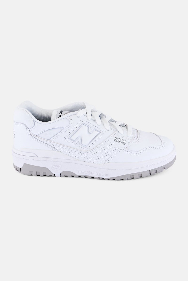 New Balance Men BB550PB1 Lace Up Outdoor Shoes, White - Image 4