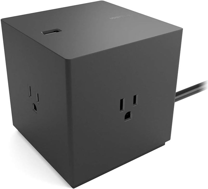 belkin Belkin Power Strip Surge Protector  4 Multiple Outlets  4 USB Charger Ports Cube Outlet Extender for MacBook iPhone 1112 Pro Max Galaxy S20Note 20 Ultra Home Office Travel  Desktop  Black  - Image 1