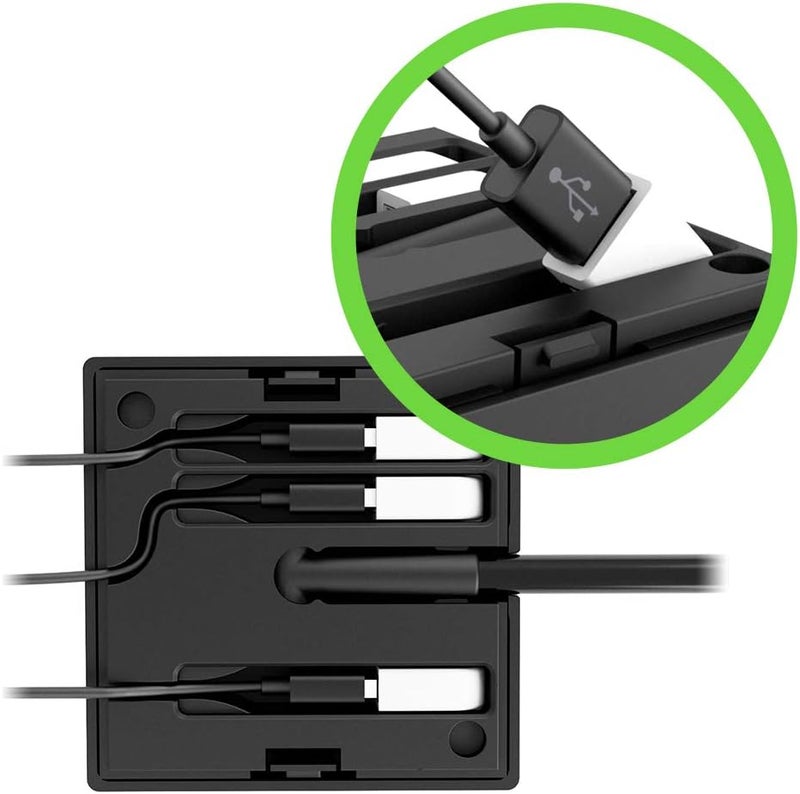 belkin Belkin Power Strip Surge Protector  4 Multiple Outlets  4 USB Charger Ports Cube Outlet Extender for MacBook iPhone 1112 Pro Max Galaxy S20Note 20 Ultra Home Office Travel  Desktop  Black  - Image 3