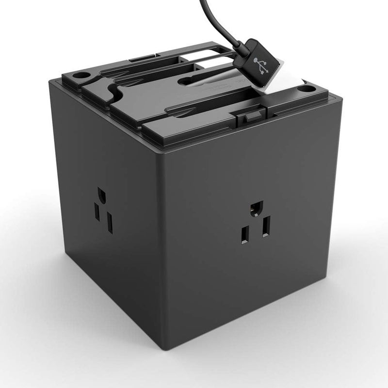 belkin Belkin Power Strip Surge Protector  4 Multiple Outlets  4 USB Charger Ports Cube Outlet Extender for MacBook iPhone 1112 Pro Max Galaxy S20Note 20 Ultra Home Office Travel  Desktop  Black  - Image 2
