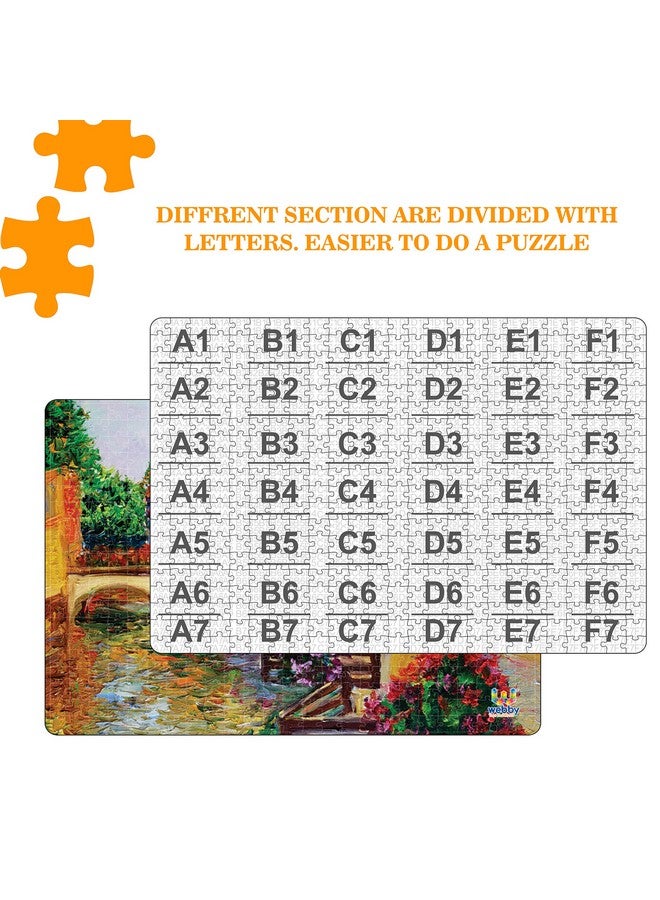 ويبي لعبة تركيب الصور المقطوعة الخشبية "مدينة البندقية القديمة" من ويبي، ٥٠٠ قطعة - Image 3