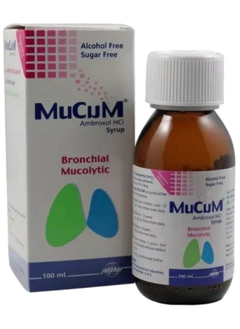 Mucum - شراب مخاط خالي من السكر 100 مل - Image 1