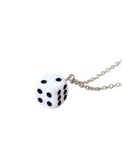 Silver Chain With Dice Pendant