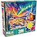 Mulic Puzzles 300 Piece Puzzles for Adults Large Piece Jigsaw Puzzles for Kids Seniors Campfire Under the Northern Lights - Image 4