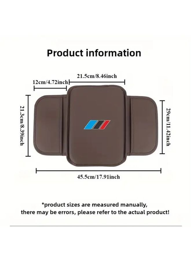 Black Car Center Console Cushion Storage Box Armrest Protector Phone Card Holder - Image 2