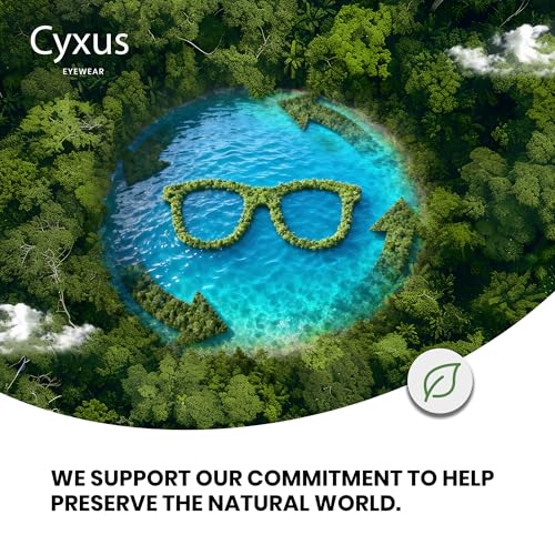 Cyxus Blue Light Blocking Computer Glasses Retro Clear Lens Eyeglasses Frame - Image 5