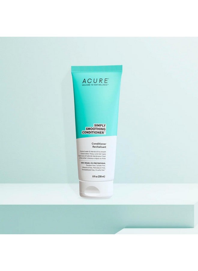 أكيور بلسم أكيور سيمبلي سموثينغ - مع زيت المارولا | نباتي ١٠٠٪ | عناية فائقة بالشعر | يُنعم ويُقلل من التجعد | أبيض/أزرق، ماء جوز الهند، ٨ أونصات سائلة - Image 2