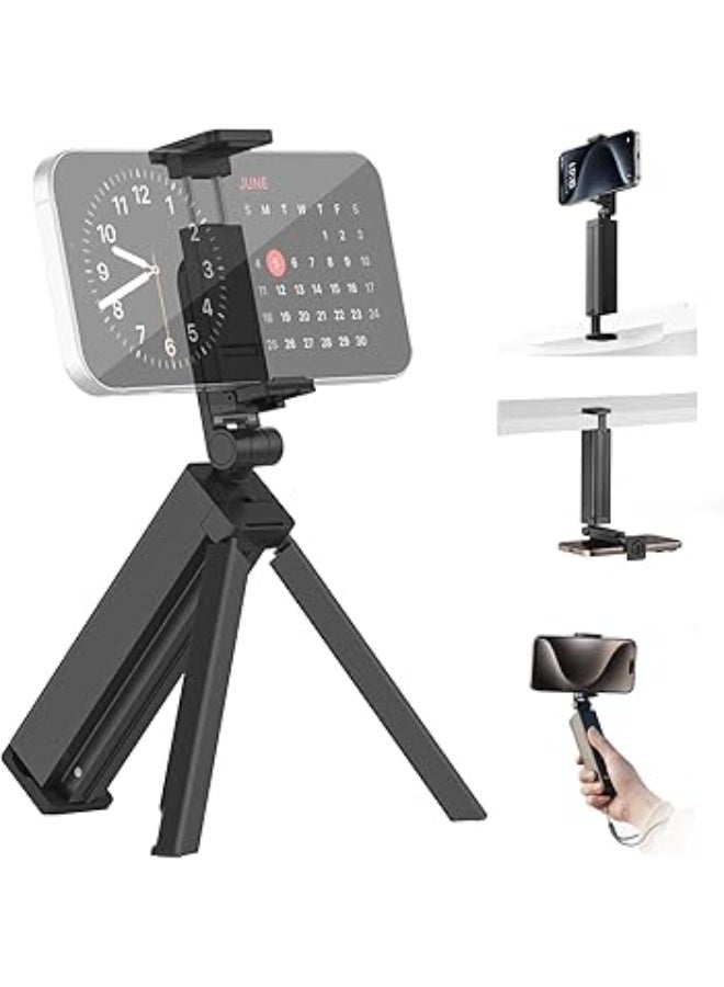 ULANZI SK-20 Travel Essentials Airplane Phone Holder, Phone Tripod 360° Rotation,Travel Must Have Handsfree Cellphone Stand for Desk,Flight Essential Universal Adjustable Stand for Train Table - Image 1
