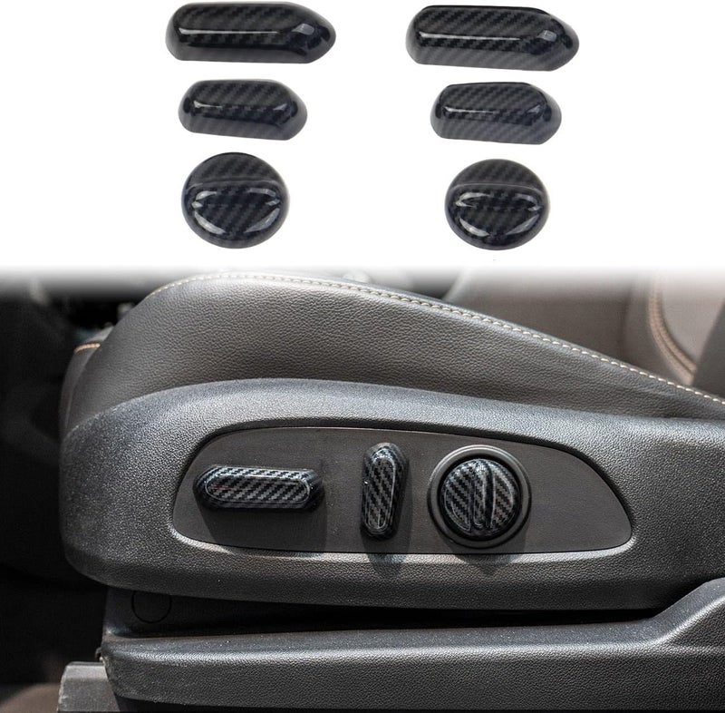 Fewshaw Carbon Fiber Seat Adjustment Button Cover Trim - Image 1