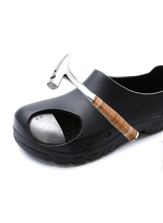 Chef's shoes, black, non-slip, waterproof and oil-resistant, with knife and impact protection, and equipped with comfortable orthopedic insoles. - Image 5