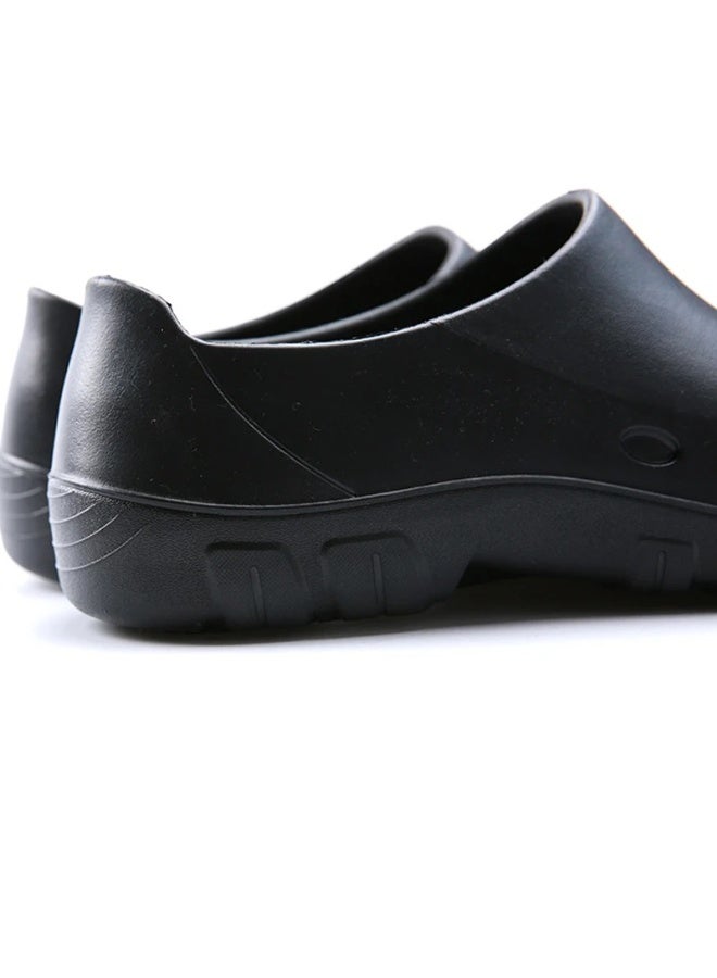 Chef's shoes, black, non-slip, waterproof and oil-resistant, with knife and impact protection, and equipped with comfortable orthopedic insoles. - Image 3
