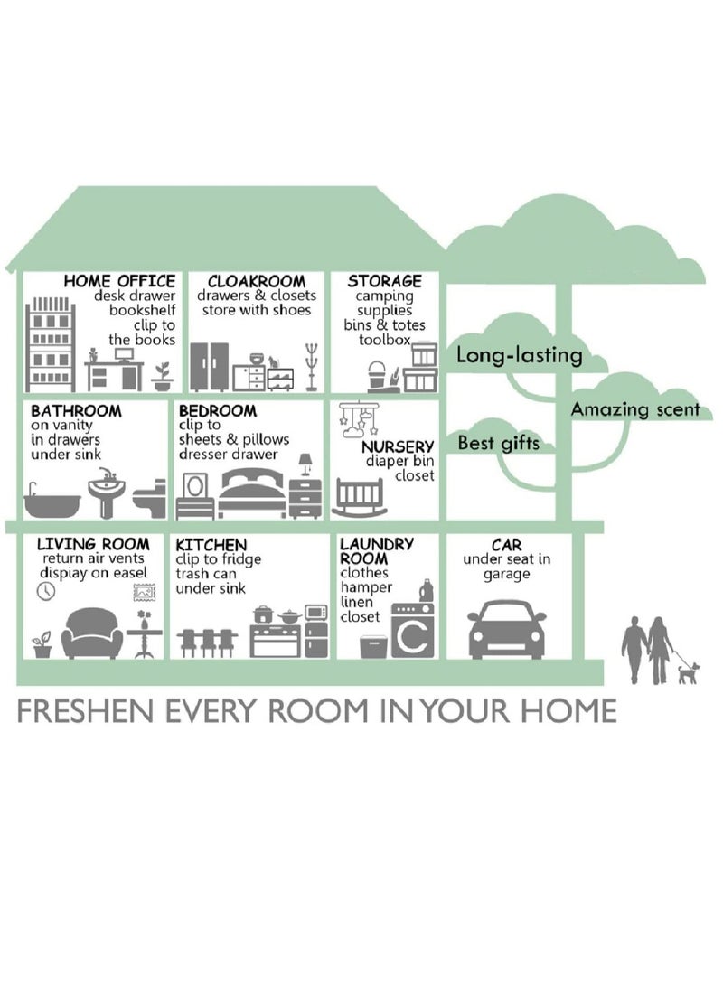 Lavender Sachet 1Box 12Pcs Lavender Dried Flower Bag Scent Sachet Drawer Freshener Lavender Closet Air Freshener Scented Drawer Deodorizer Freshener for Drawers Closet Home Car Fragrance Product - Image 4