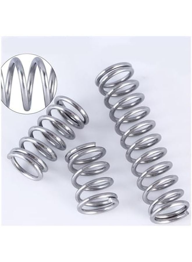 304 Stainless Steel Compression Spring 2 0mm Wire Diameter 100mm Length 5 Pcs - Image 4