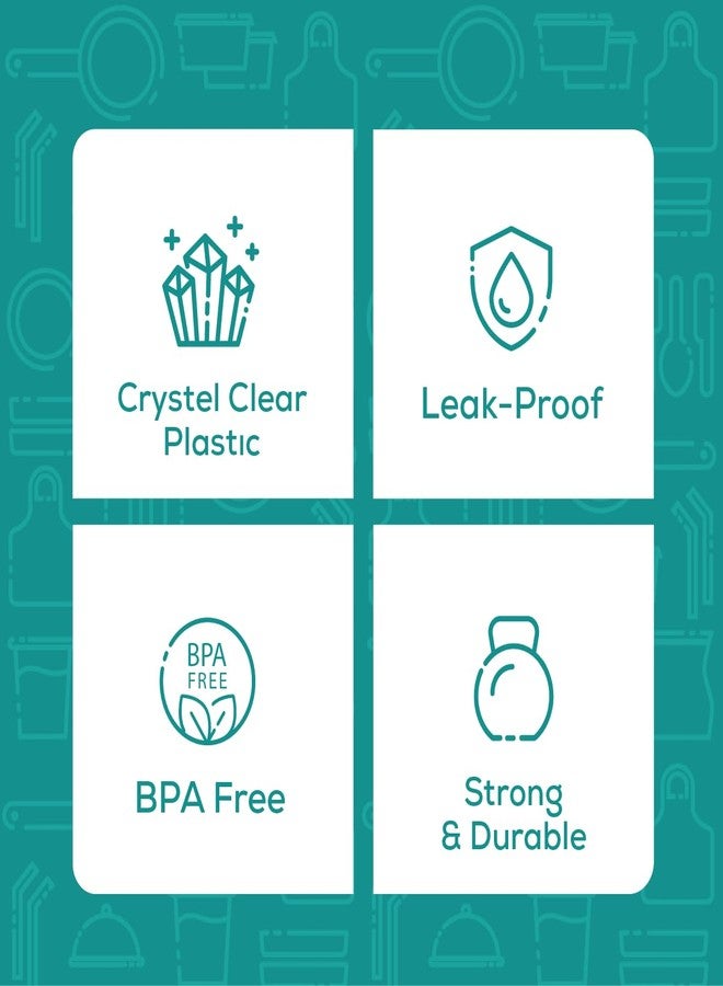 قوستو جوستو [15 زجاجة عصير بلاستيكية قابلة لإعادة الاستخدام مع أغطية وملصقات وفرشاة وقمع سيليكون - زجاجات بلاستيكية شفافة مع أغطية، عبوات عصير مع أغطية، لجميع المشروبات (16 أونصة) - Image 4