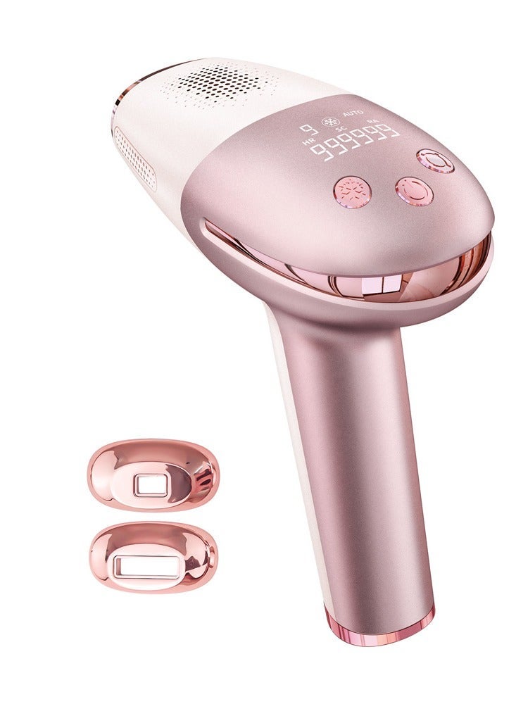 3-In-1 Home Laser Hair Removal Device, 9 Adjustable Energy Levels, 999,999 Flashes, IPL Technology and Cooling Function, Painless Permanent Hair Remover，Painless Hair Removal, Skin Rejuvenation, Remove Spots pink - Image 1