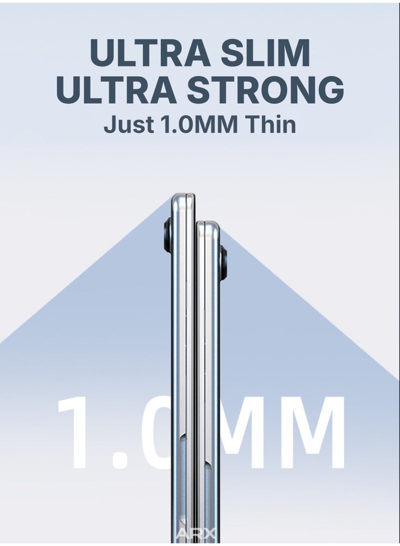 ARX MacBook Air 15 Inch Case (2023–2025) – Compatible with M2 A2941, M3 A3114, M4 A3241 – Laptop Protective Plastic Hard Shell Cover, Smooth Shiny, Crystal Clear - Image 3