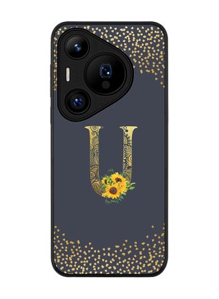 Rugged Black edge case for Huawei Pura 70, Slim fit Case Flexible Cover - Custom Monogram Initial Letter Floral Pattern Alphabet - U (Grey ) - pzsku/ZAFFBFFB6115A7C81ED3CZ/45/_/1725356387/1ce2f0a4-26ec-4a12-9d16-1399cc8dcfe3