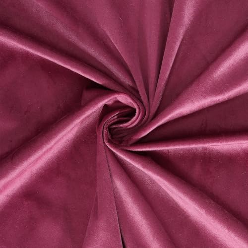 STITCHNEST Premium Velvet Semi Blackout Curtains with Pom Pom – Pack of 1 Door Curtains, Elegant Maroon Color for Bedroom & Living Room (Size: 7ft) - Image 4