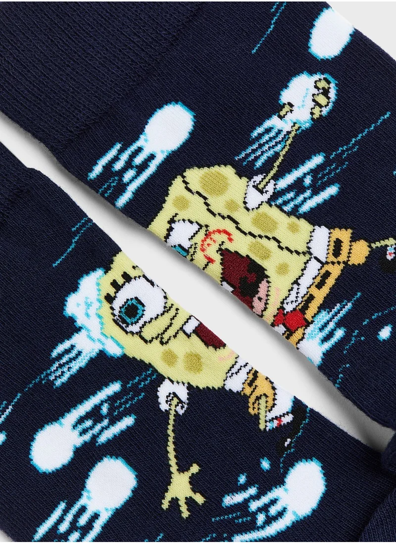 اتش اند ام Printed Crew Socks