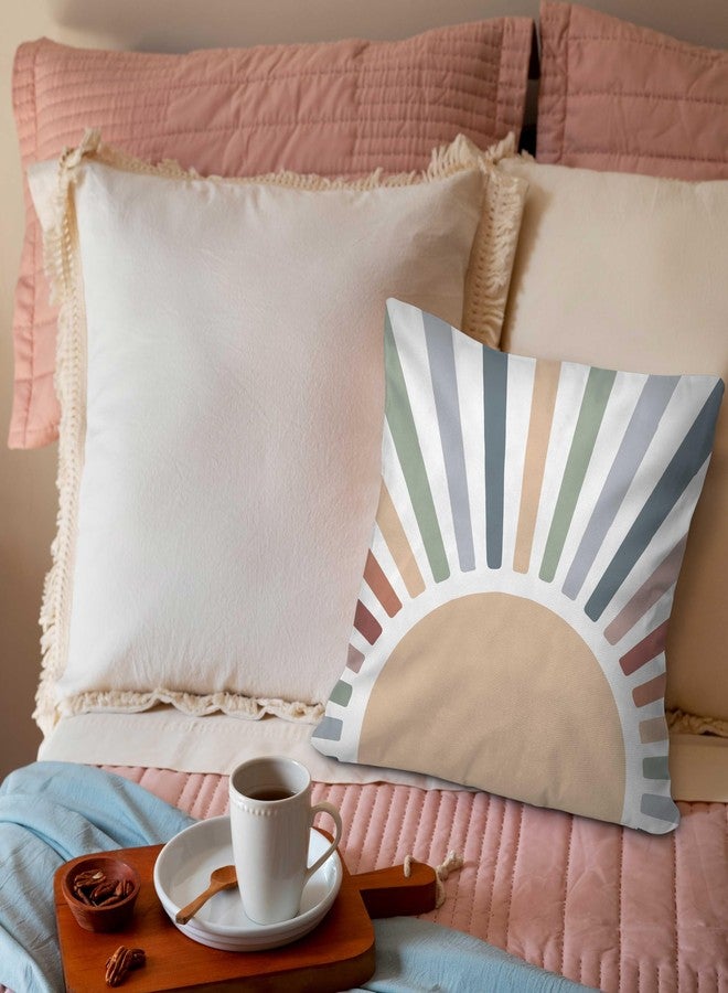 ONDTOM Fangool 18x18 Inch Calming Corner Decorative Throw Pillow Cover, 1 Pack Double-Sided, Boho Sunshine Mental Health Gifts for Kids Classroom School Psychology Counselor Therapist Office -A10 - Image 3