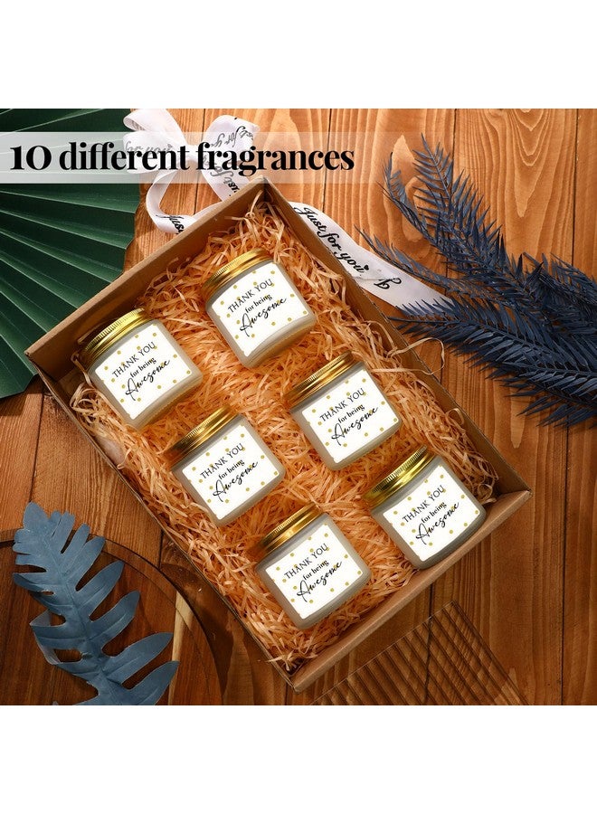 ميتلي 20 شمعة شكر من MTLEE، عبوة من 3.5 أونصة، شموع معطرة بعبارة "شكرًا لك على كونك رائعًا"، هدايا تقدير للموظفين، شموع ملهمة للسيدات، تقدير فنيي الفريق البيطري (أنيق)  - Image 4