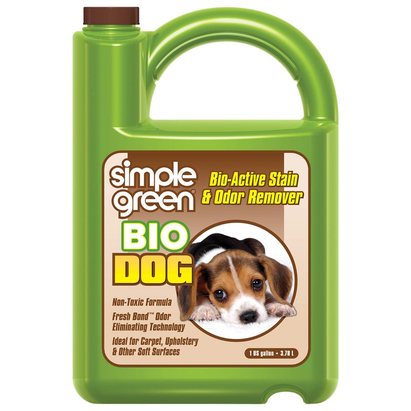 Simple Green Bio Active Stain & Odor Remover for Pet & Carpet- Pet & People Safe (1 Gal), Milky White, 128 Fl Oz (Pack of 1) - Image 1