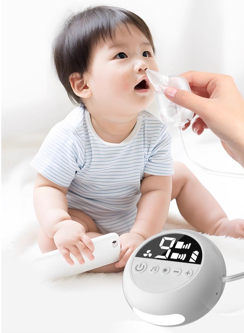🍼 Electric Baby Nose Cleaner – Rechargeable Nasal Aspirator with 9 Suction Levels, Soft Silicone Tips, Mucus Remover for Infants 👶  - Image 1