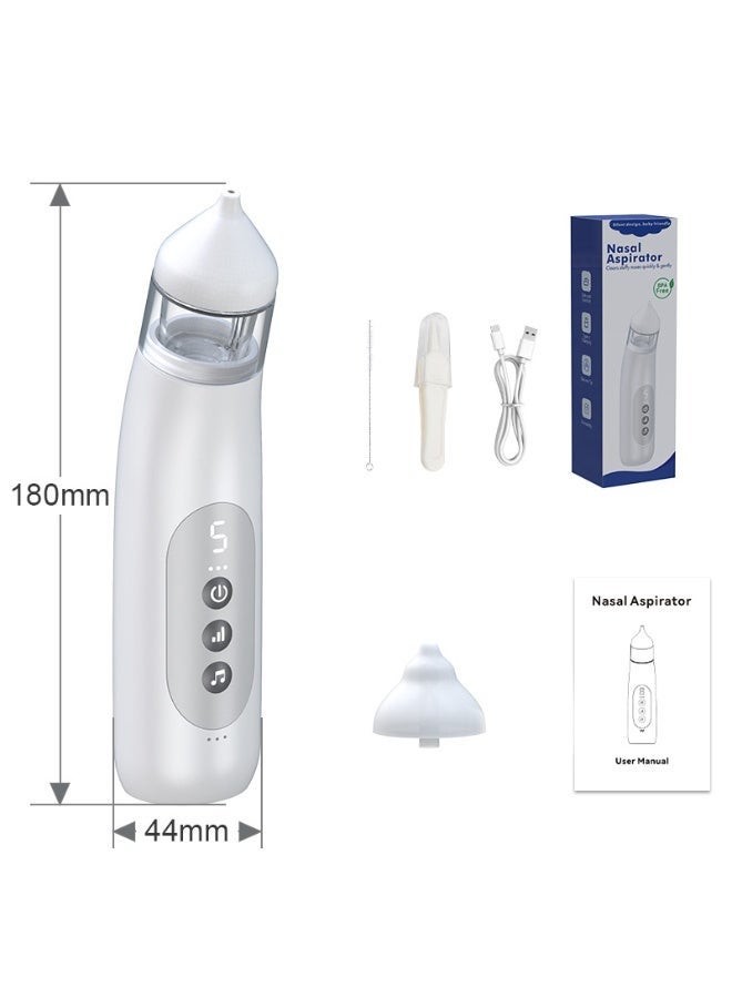 🍼Electric Baby Nasal Aspirator – Rechargeable Nose Suction Device with 5 Suction Levels and Soft Silicone Tips for Infants👶 - Image 1