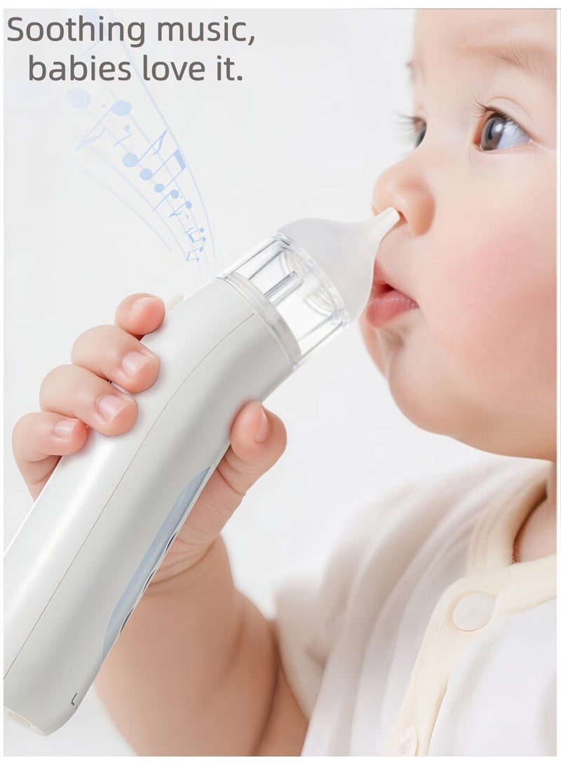 🍼 شفاط انف كهربائي للاطفال – جهاز شفط الأنف قابل للشحن مع 5 درجات شفط ورؤوس سيليكون ناعمة للرضع 👶 - Image 1