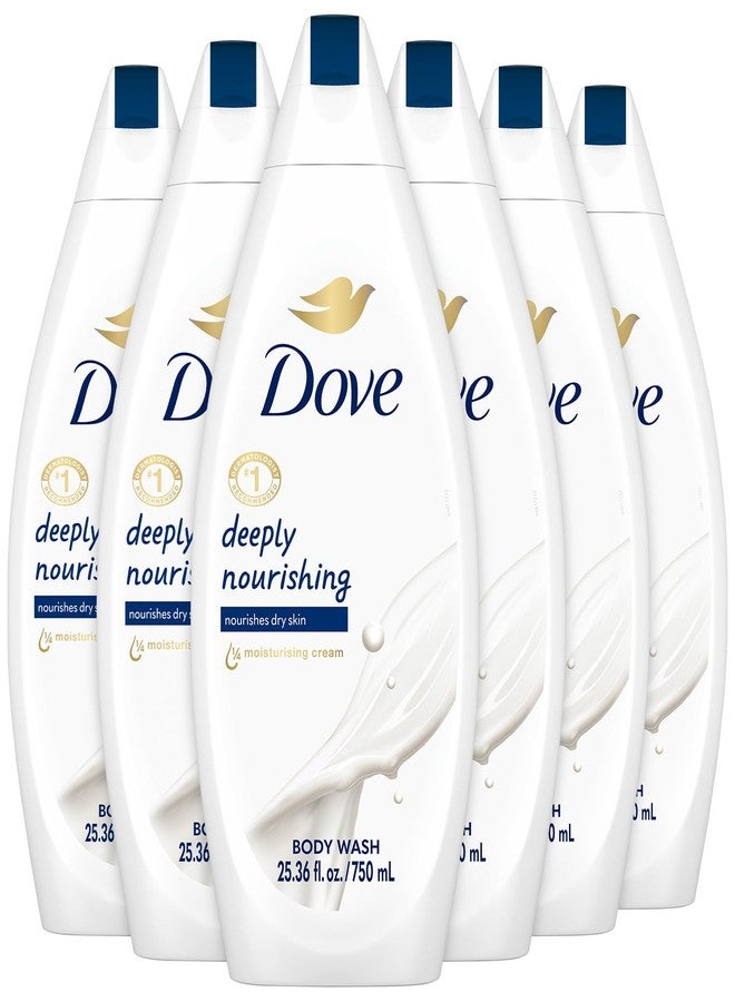 Dove Body Wash Deeply Nourishing 750 ML - Pack of 6 - Image 1