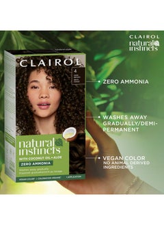 CLAIROL Clairol Natural Instincts Demi-Permanent Hair Dye, 8A Medium Cool Blonde Hair Color, Pack of 3  - Image 5