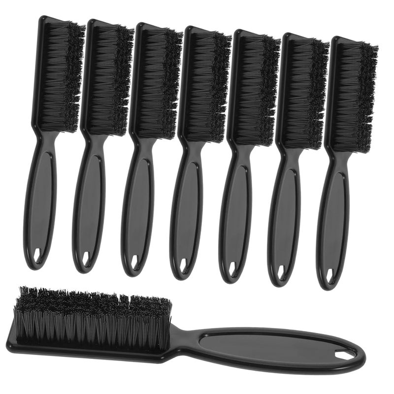 8 قطع فرشاة غبار الرقبة السوداء لقص الشعر وتصفيف اللحية وتنظيف الصالون بشعيرات ناعمة - Image 1