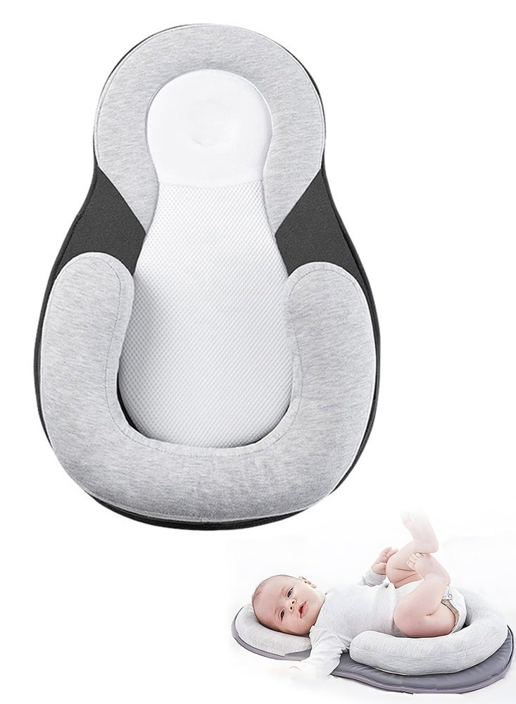 Baby Corrective Anti-Overhead Pillow Newborn Snuggle Nest Sleep Lounger Newborn Sleep Anti-Spill Positioning Pillow - Image 1
