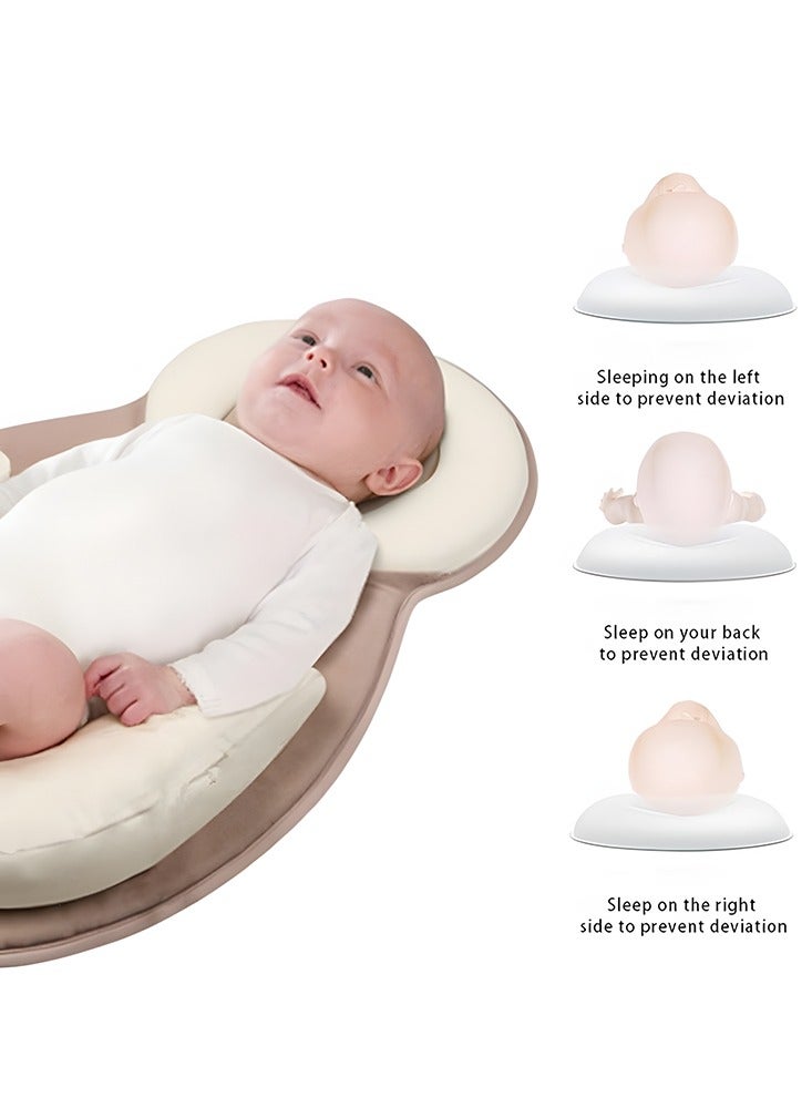 Baby Corrective Anti-Overhead Pillow Newborn Snuggle Nest Sleep Lounger Newborn Sleep Anti-Spill Positioning Pillow - Image 3