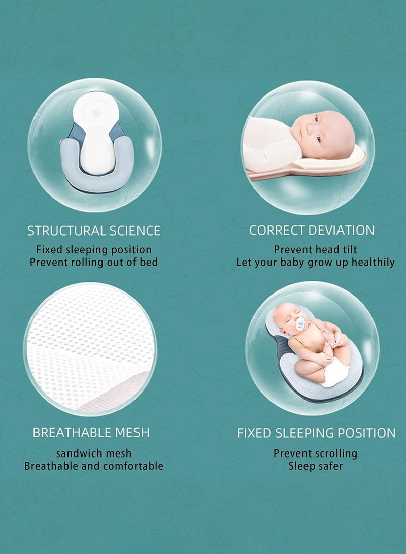 Baby Corrective Anti-Overhead Pillow Newborn Snuggle Nest Sleep Lounger Newborn Sleep Anti-Spill Positioning Pillow - Image 4