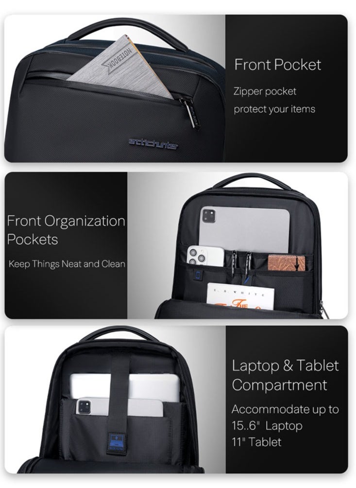 ARCTIC HUNTER Business Travel Backpack, Casual School Book Bag with Laptop and Tablet Compartment for Men  - Image 5
