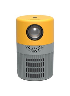 T400 100 inch Screen 3000 Lumens LED Mini Projector, Plug Type:EU Plug(Grey Yellow)