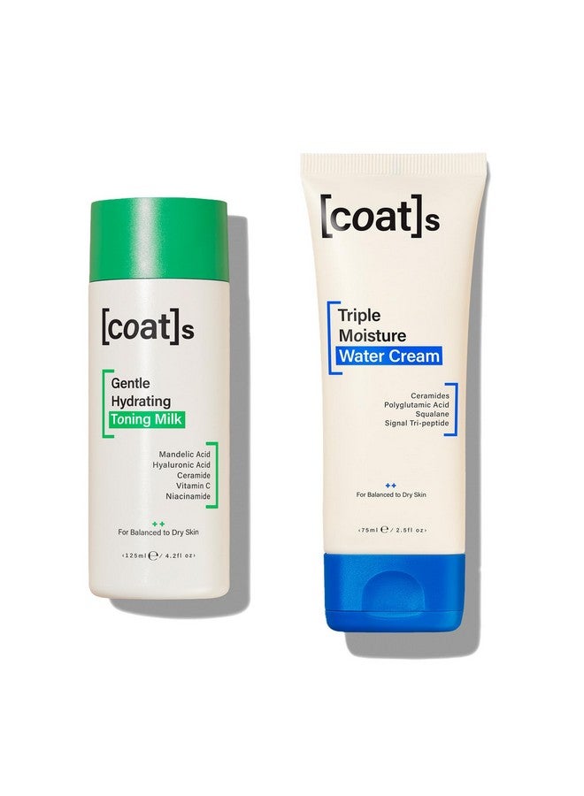 Coats Healthy Skin Heroes Gentle Hydrating Toning Milk 4.2 Oz + Triple Moisture Water Cream 2.5 Oz For Allday Hydration & Smooth Dewy Plump Skin - Image 1